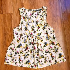 Anthropologie Pattison J Cancaid floral Top